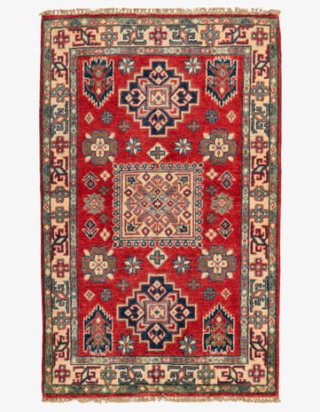 2' 9 x 4' 5 Hand Knotted Kazak Rug
