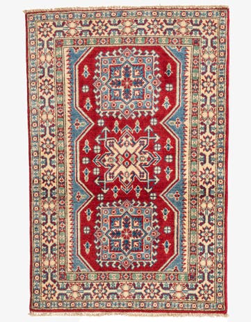 2' 9 x 4' 2 Hand Knotted Kazak Rug