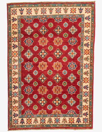3' 6 x 5' Hand Knotted Kazak Rug