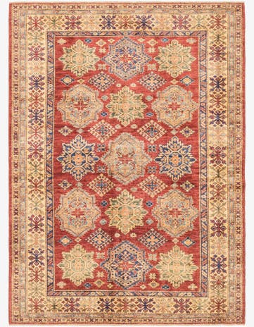 5' 8 x 7' 9 Hand Knotted Kazak Oriental Rug