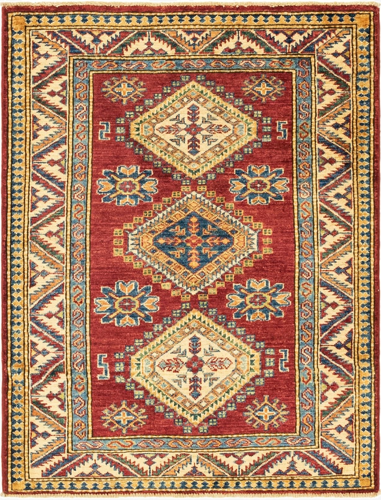 3' x 3' 9  Hand Knotted Kazak Oriental Rug