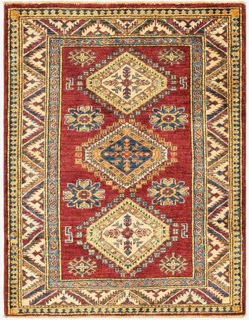 3' x 3' 9 Hand Knotted Kazak Oriental Rug