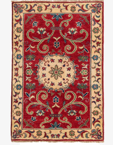2' 9 x 4' 3 Hand Knotted Kazak Rug