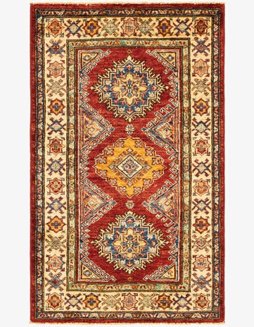 2' 7 x 4' 3 Hand Knotted Kazak Oriental Rug