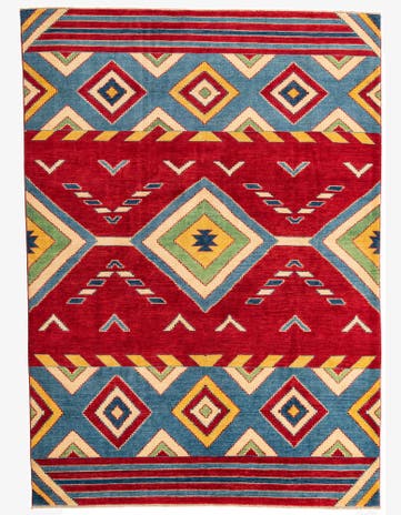 6' 6 x 9' 2 Hand Knotted Kazak Rug