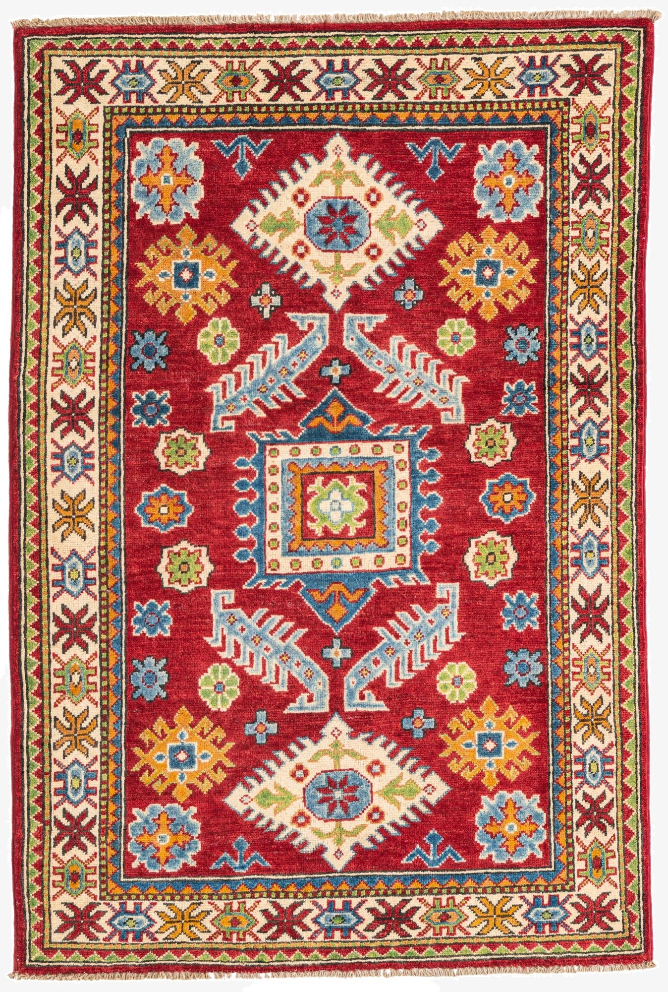 3' 4 x 5'  Hand Knotted Kazak Rug
