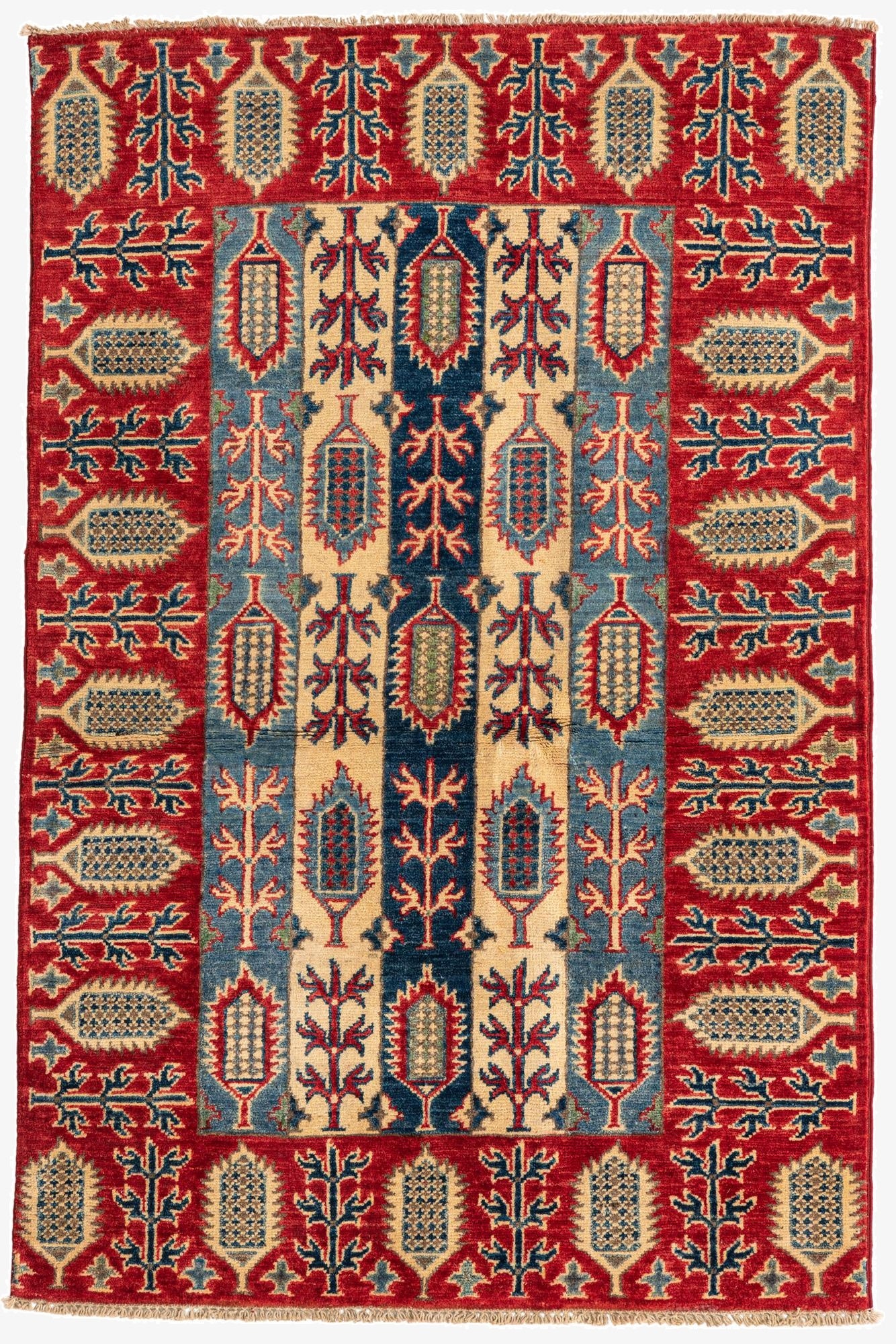 3' 3 x 5'  Hand Knotted Kazak Rug