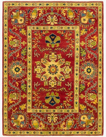 5' 2 x 6' 9 Hand Knotted Kazak Rug