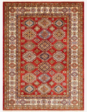 5' 10 x 8' Kazak Wool Rug