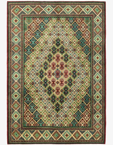 8' x 11' 9 Hand Knotted Kazak Rug