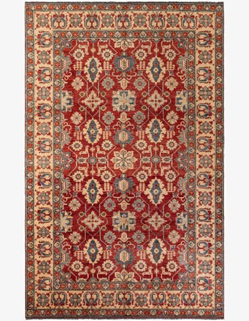 7' 5 x 11' 11 Hand Knotted Kazak Wool Rug