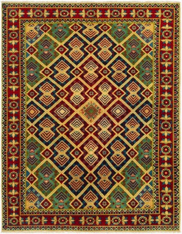 5' 2 x 6' 7 Hand Knotted Kazak Rug