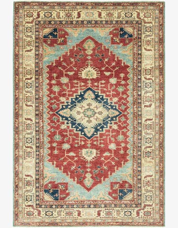 6' 6 x 9' 8 Hand Knotted Kazak Oriental Rug