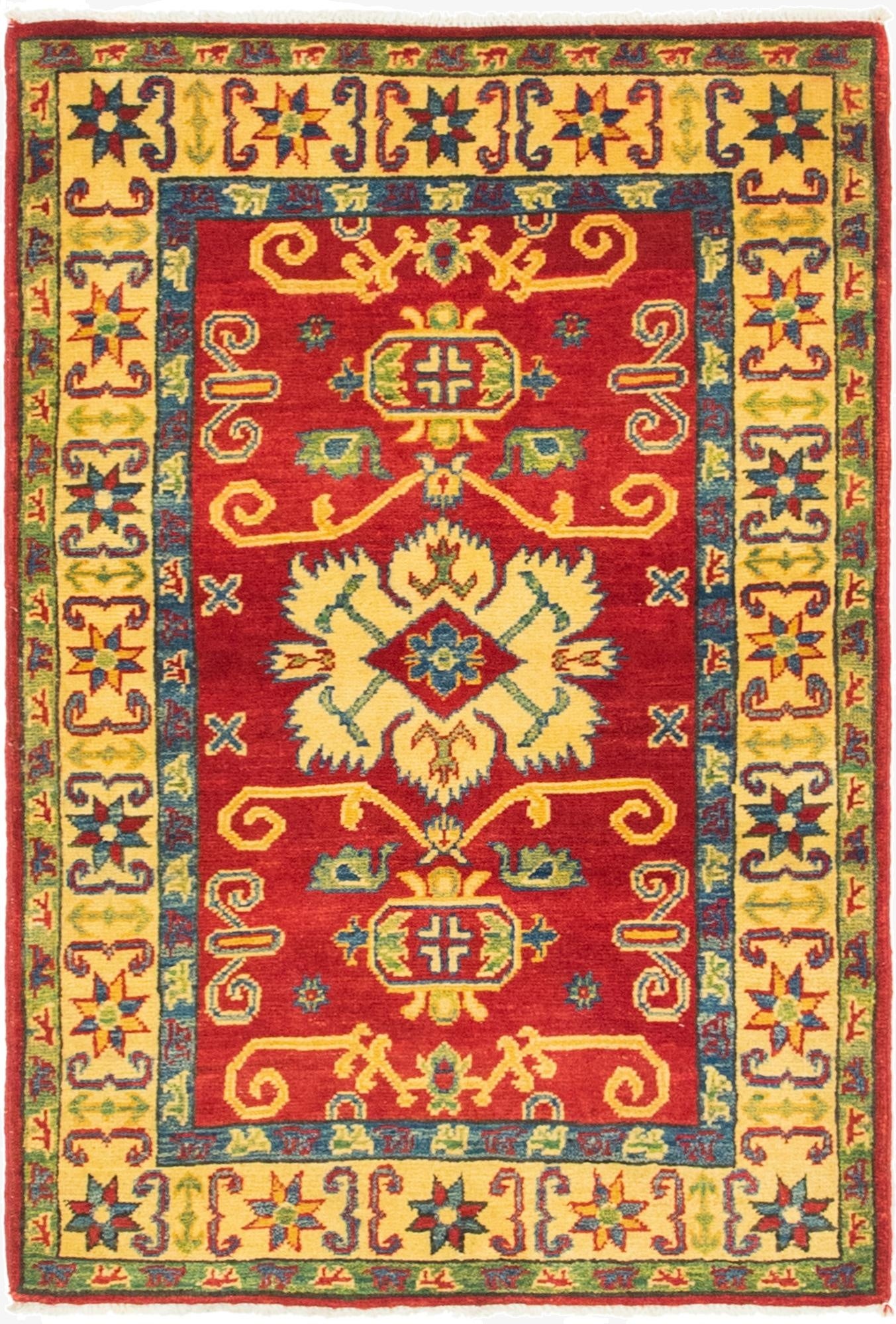 2' 8 x 4'  Hand Knotted Kazak Rug