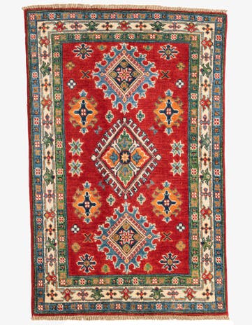 2' 8 x 4' 3 Hand Knotted Kazak Rug