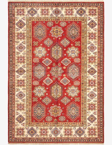 5' 6 x 8' 1 Kazak Wool Rug