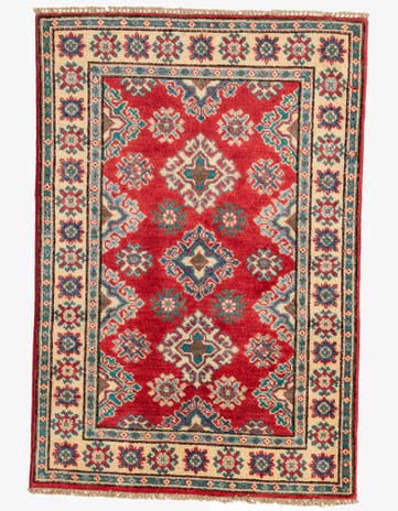 2' 8 x 4' Hand Knotted Kazak Rug