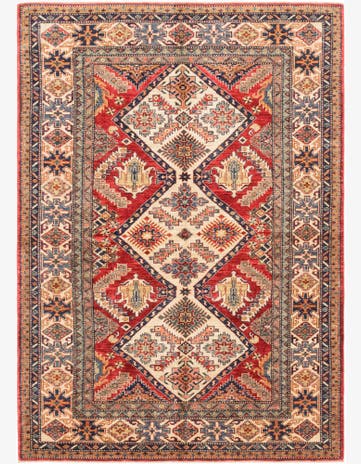5' 8 x 8' 2 Hand Knotted Kazak Oriental Rug