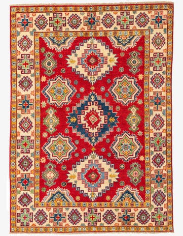 4' 10 x 6' 10 Hand Knotted Kazak Rug