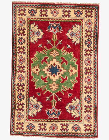 2' 7 x 4' 1 Hand Knotted Kazak Rug