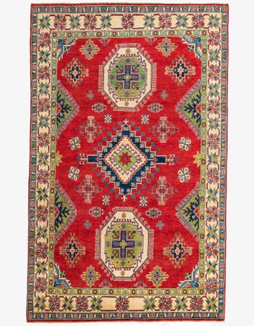6' 5 x 10' 4 Hand Knotted Kazak Rug