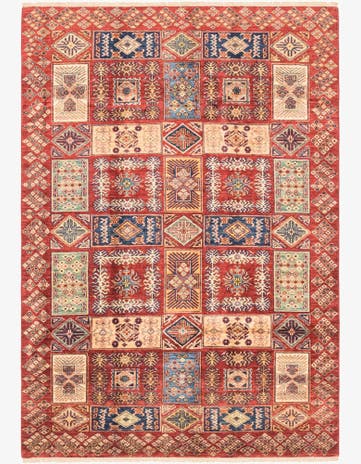 5' 7 x 8' Hand Knotted Kazak Oriental Rug