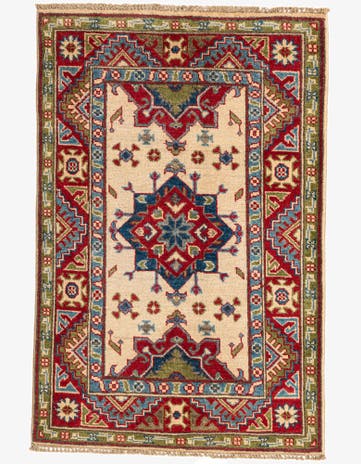 2' 8 x 4' 1 Hand Knotted Kazak Rug