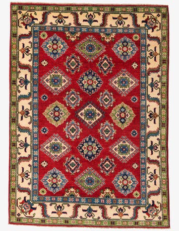 5' 1 x 7' 1 Hand Knotted Kazak Rug