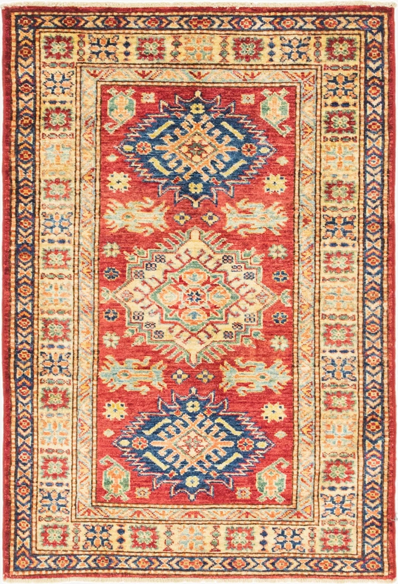 2' 8 x 4'  Hand Knotted Kazak Oriental Rug