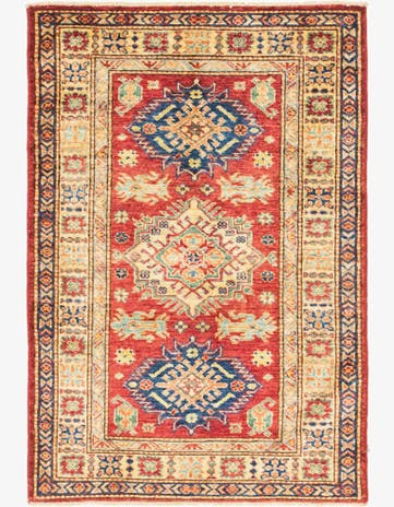 2' 8 x 4' Hand Knotted Kazak Oriental Rug
