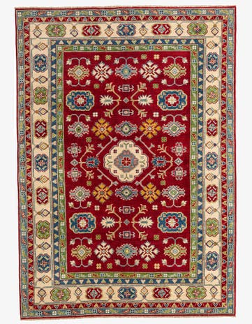 6' 3 x 10' Hand Knotted Kazak Rug