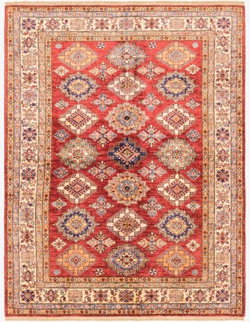 5' 10 x 7' 8 Hand Knotted Kazak Oriental Rug