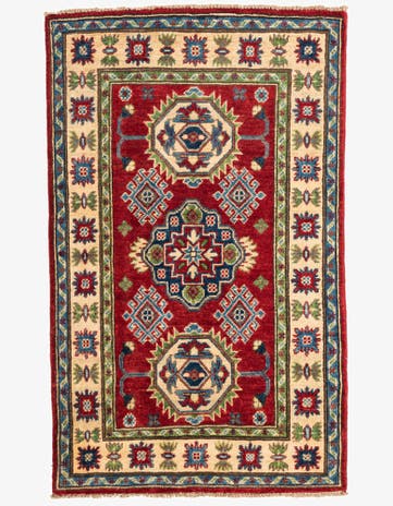2' 7 x 4' 3 Hand Knotted Kazak Rug