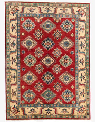 5' x 6' 9 Hand Knotted Kazak Rug