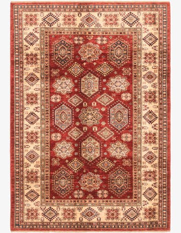 5' 9 x 8' 2 Hand Knotted Kazak Oriental Rug