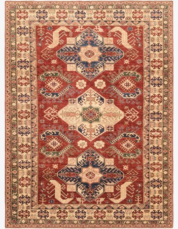 7' x 9' 5 Hand Knotted Kazak Oriental Rug