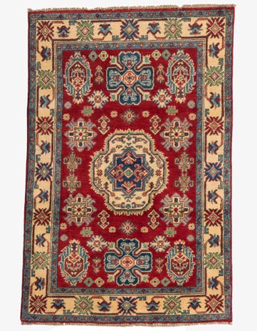 3' 2 x 5' Hand Knotted Kazak Rug