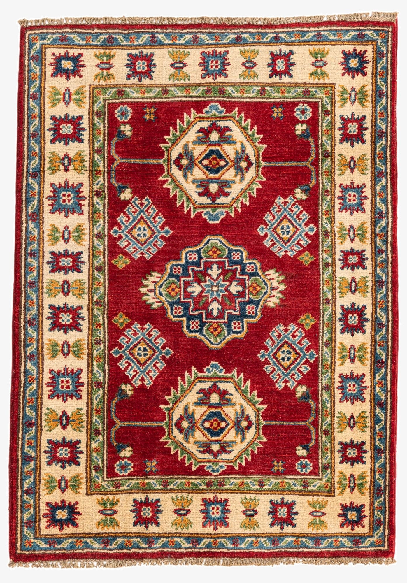 2' 10 x 4'  Hand Knotted Kazak Rug