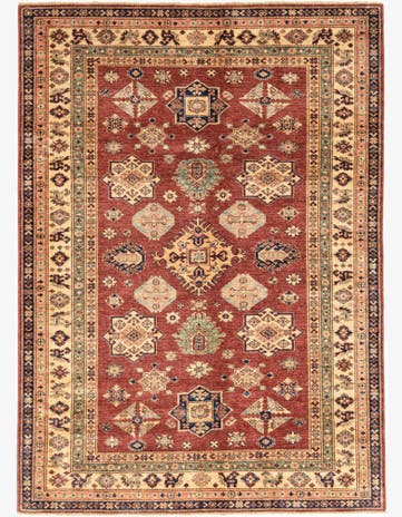 5' 6 x 7' 7 Hand Knotted Kazak Oriental Rug