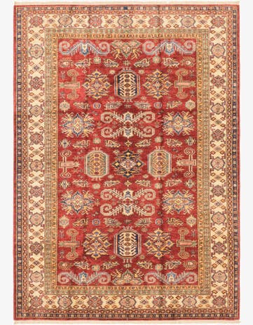 5' 7 x 7' 11 Hand Knotted Kazak Oriental Rug