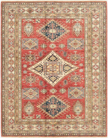5' 9 x 7' 7 Hand Knotted Kazak Oriental Rug