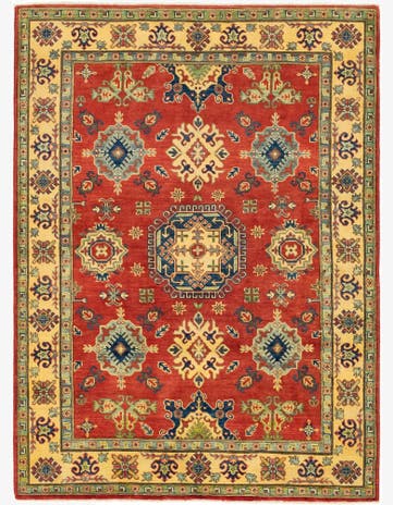 5' 2 x 7' 2 Hand Knotted Kazak Rug