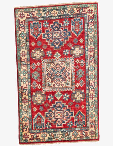 2' 7 x 4' 3 Hand Knotted Kazak Rug