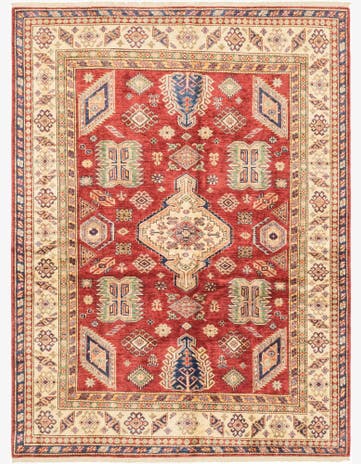 5' 7 x 7' 9 Hand Knotted Kazak Oriental Rug