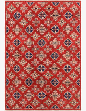 6' 8 x 9' 8 Hand Knotted Kazak Rug