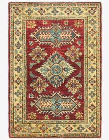 2' 8 x 4' Hand Knotted Kazak Rug