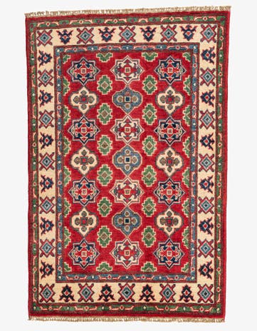 2' 10 x 4' 4 Hand Knotted Kazak Rug