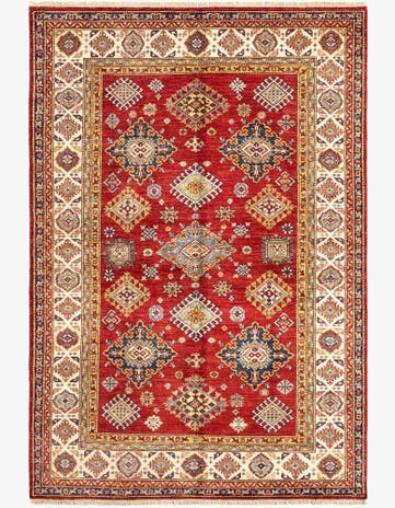 5' 6 x 8' 2 Kazak Wool Rug