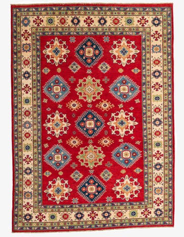 6' 9 x 9' 5 Hand Knotted Kazak Rug