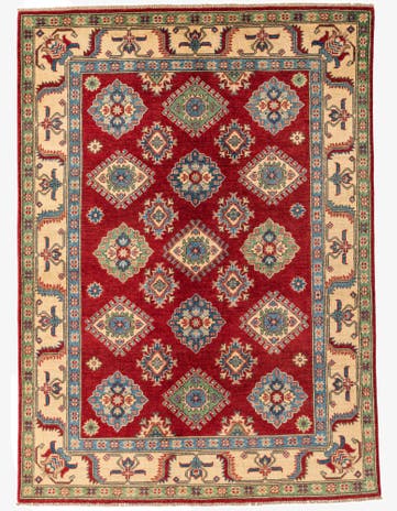 5' x 6' 10 Hand Knotted Kazak Rug